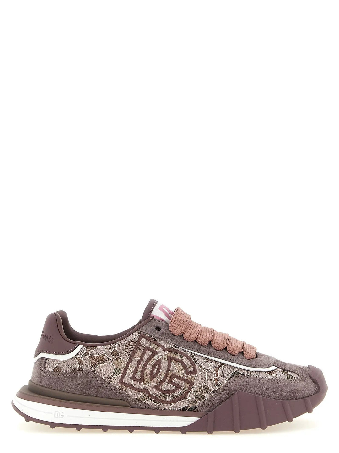 Dolce &amp; Gabbana Sample Sale | Dolce &amp; Gabbana Purple Leather Athletic Sneakers - | Designer outlet