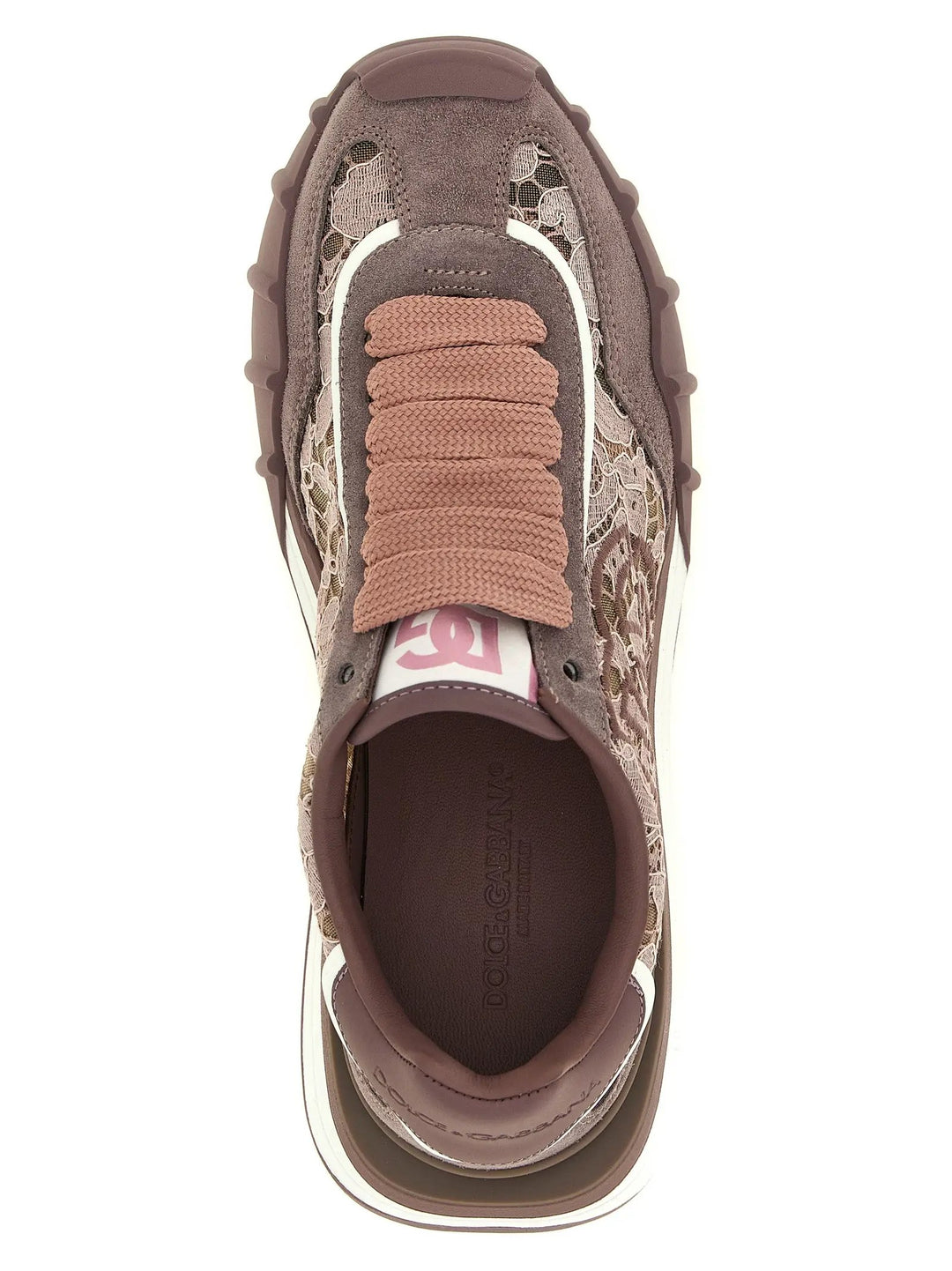 Dolce &amp; Gabbana Sample Sale | Dolce &amp; Gabbana Purple Leather Athletic Sneakers - | Designer outlet