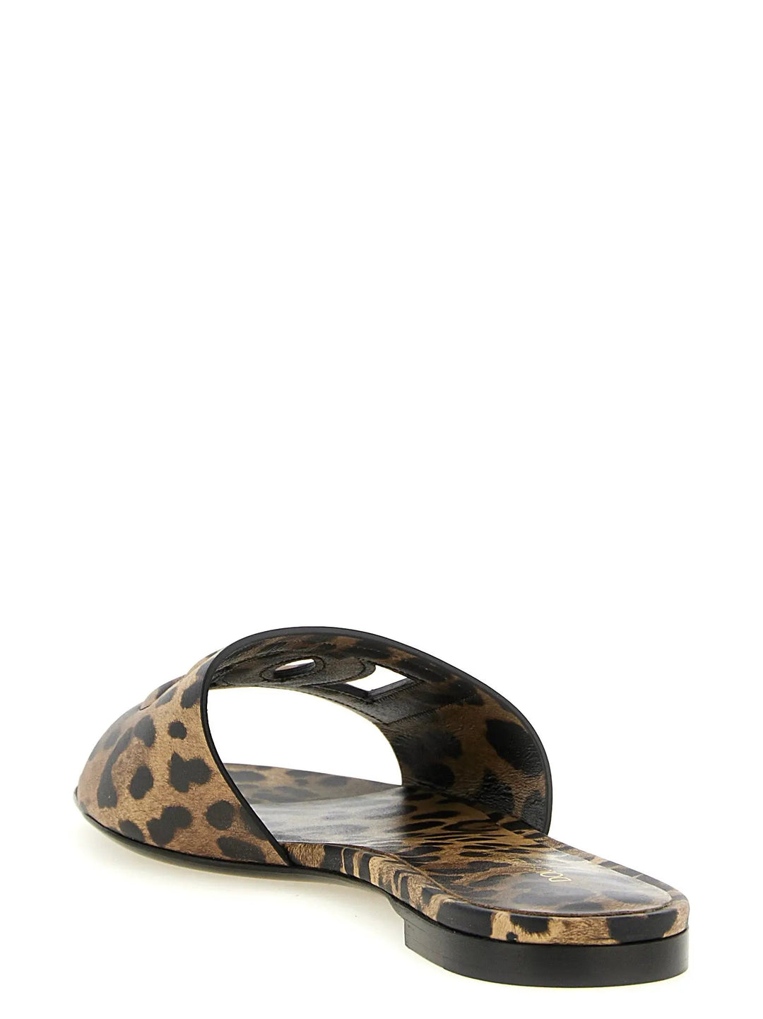 Dolce &amp; Gabbana Sample Sale | Dolce &amp; Gabbana Brown Calfskin Slides - | Designer outlet