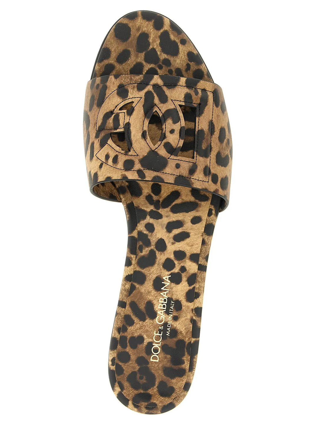 Dolce &amp; Gabbana Sample Sale | Dolce &amp; Gabbana Brown Calfskin Slides - | Designer outlet