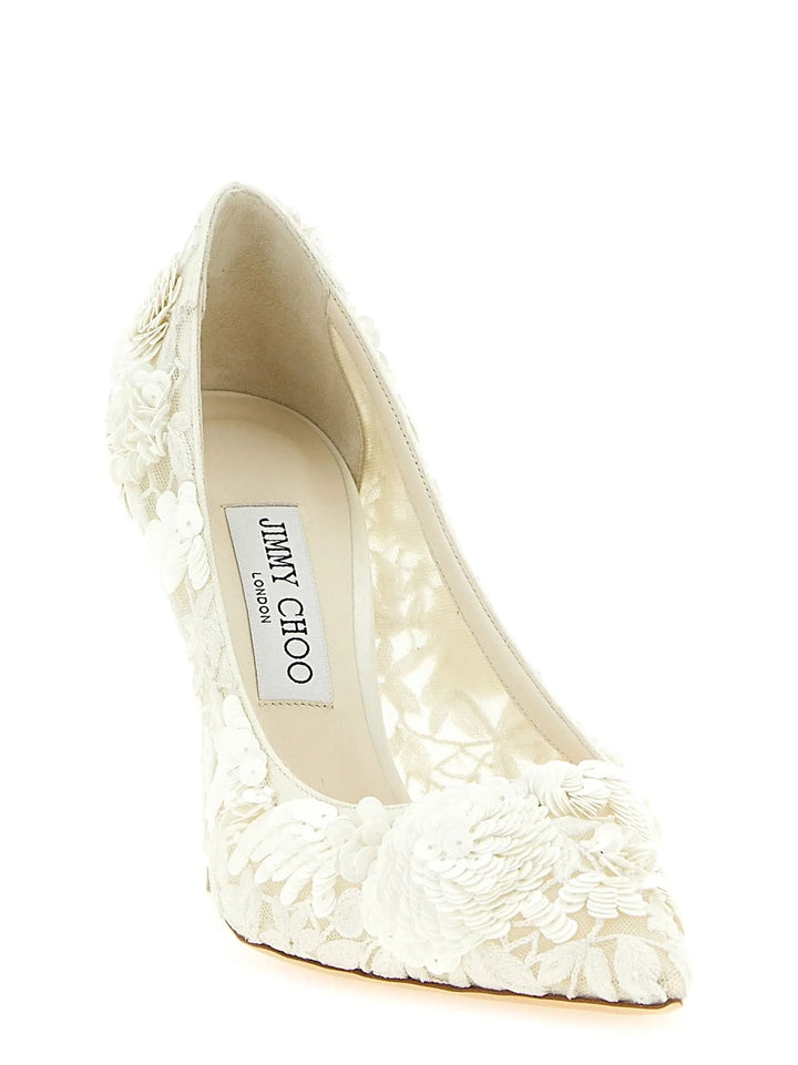 Jimmy Choo Sample Sale | Jimmy Choo Beige Tencel High Heel Pumps - | Designer outlet