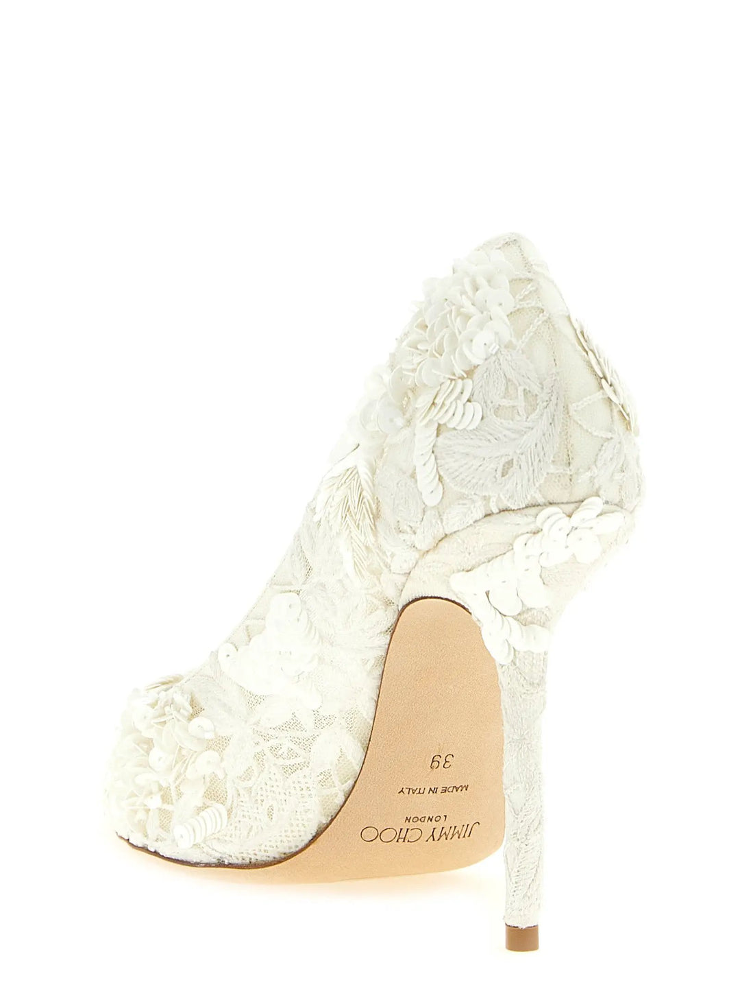 Jimmy Choo Sample Sale | Jimmy Choo Beige Tencel High Heel Pumps - | Designer outlet
