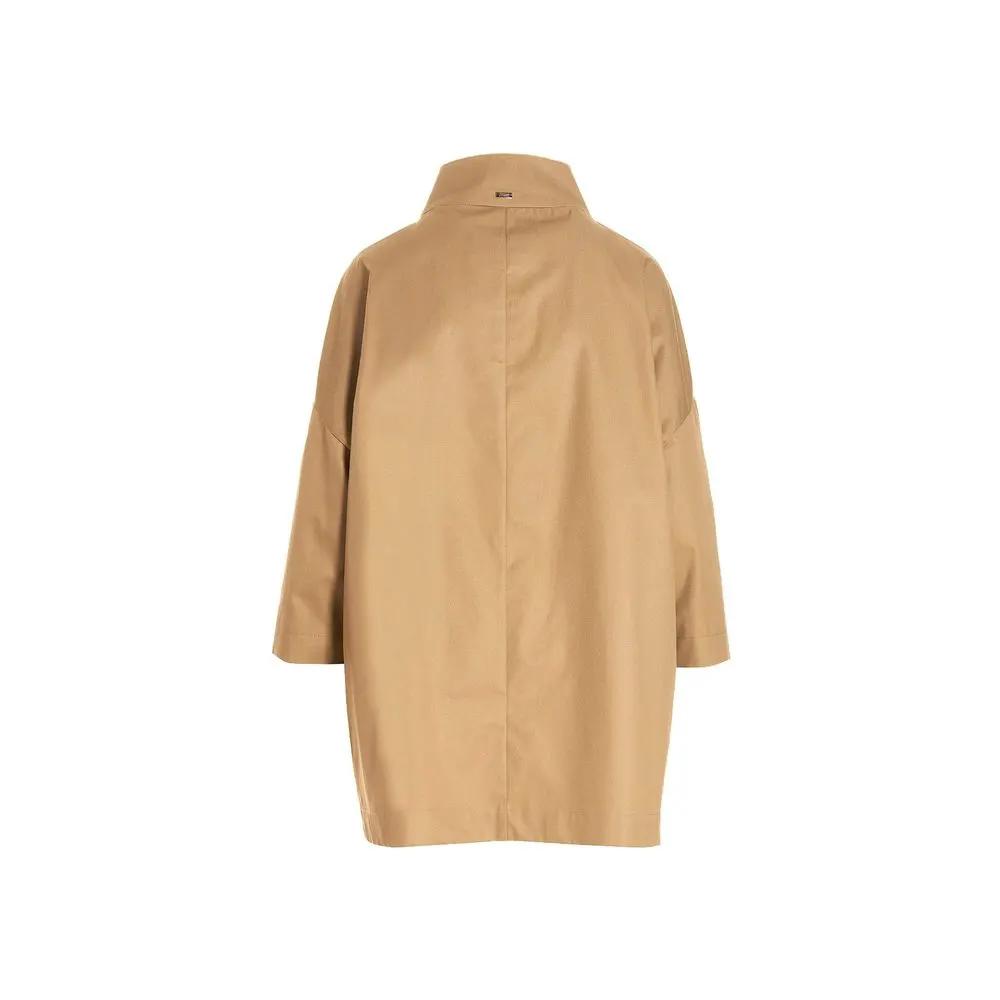 Herno Sample Sale | Herno Brown Cotton Coat - | Designer outlet