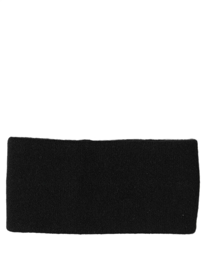 Dolce &amp; Gabbana Men Black Cashmere Knitted Logo Head Band One Size