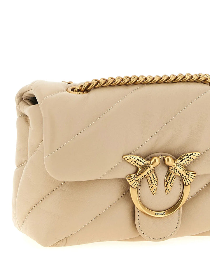 PINKO Sample Sale | PINKO Beige Lambskin Crossbody Bag - | Designer outlet