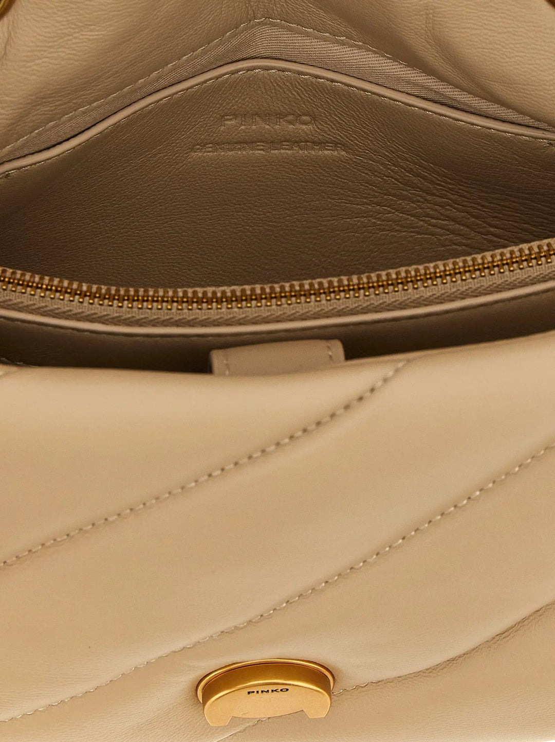 PINKO Sample Sale | PINKO Beige Lambskin Crossbody Bag - | Designer outlet