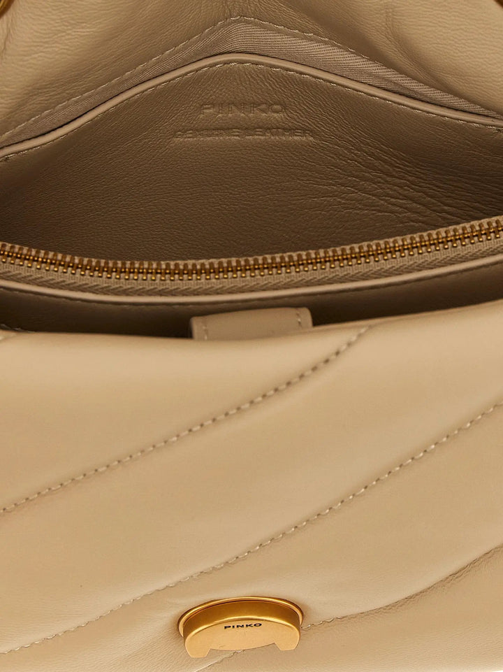 PINKO Sample Sale | PINKO Beige Lambskin Crossbody Bag - | Designer outlet