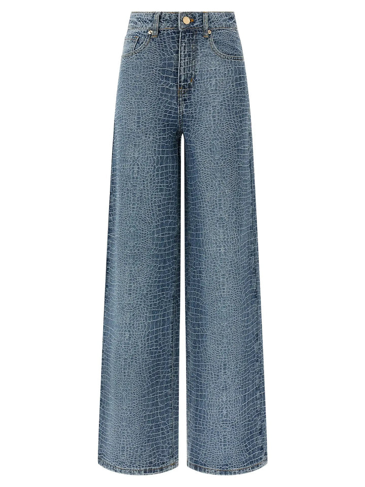 Self-Portrait Sample Sale | Self-Portrait Blue Cotton Jeans Denim - | Designer outlet