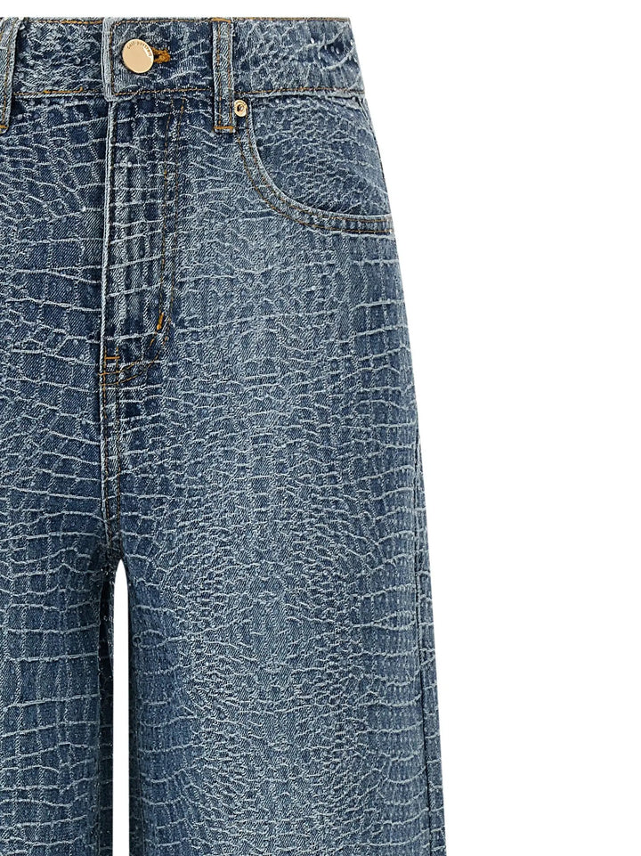 Self-Portrait Sample Sale | Self-Portrait Blue Cotton Jeans Denim - | Designer outlet