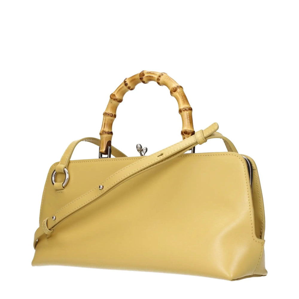 Jil Sander Sample Sale | Jil Sander Yellow Leather Crossbody Bag - | Designer outlet