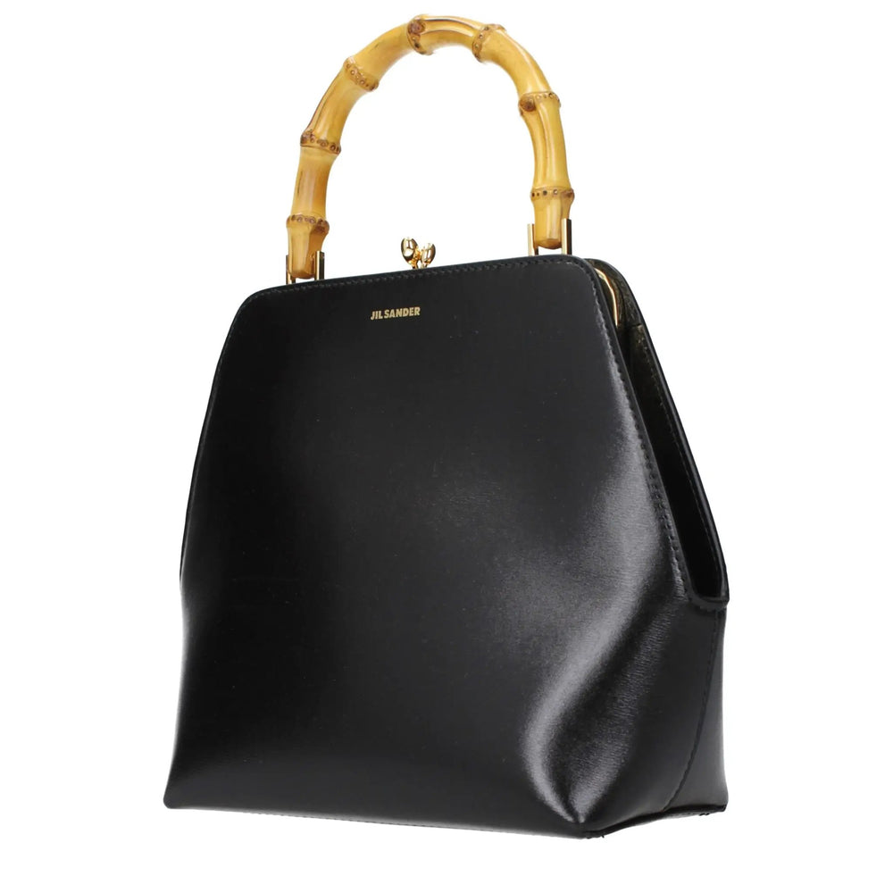 Jil Sander Sample Sale | Jil Sander Black Leather Handbag - | Designer outlet