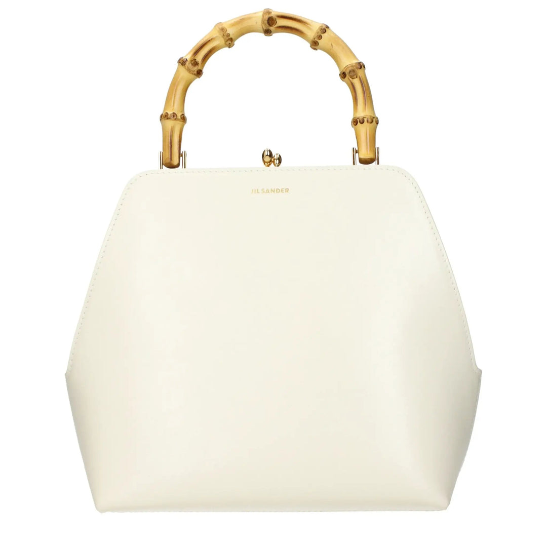 Jil Sander Beige Leather Handbag