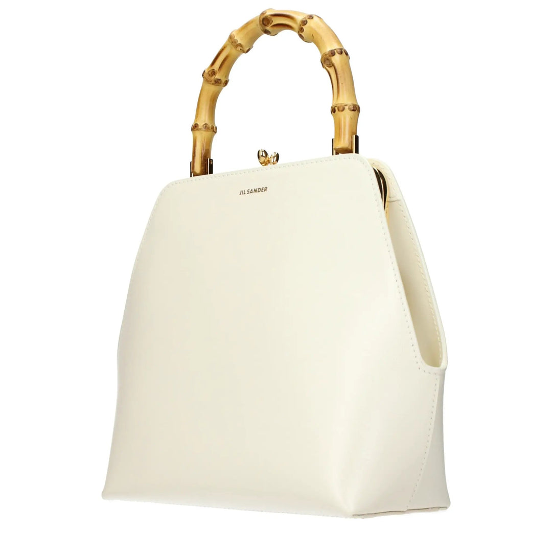 Jil Sander Beige Leather Handbag