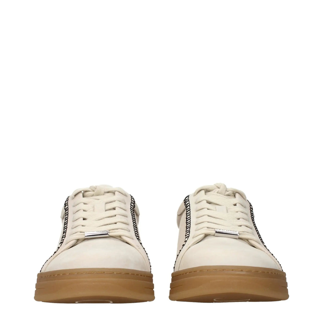 Jimmy Choo Beige Suede Sneakers