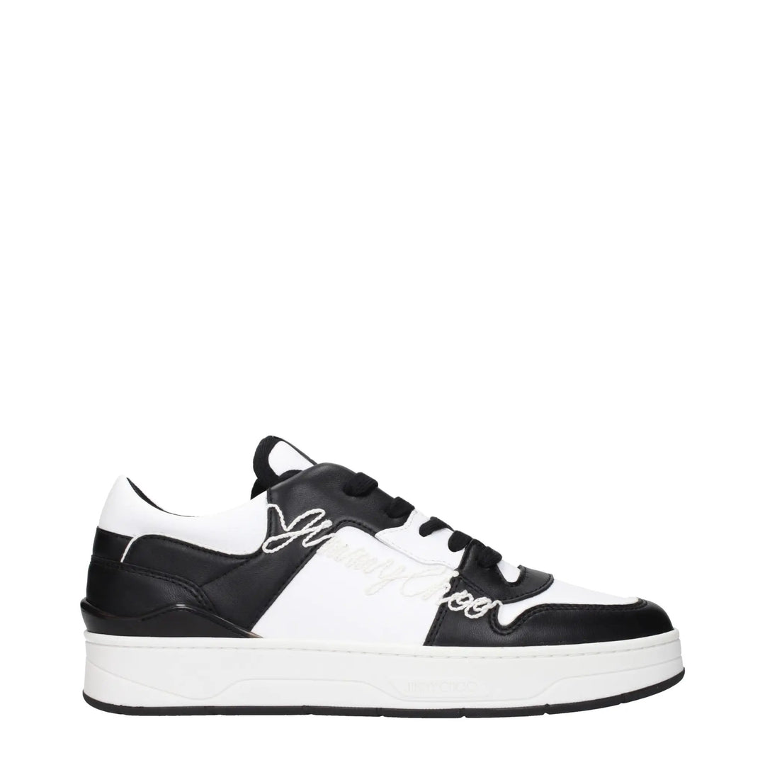 Jimmy Choo Black Leather Sneakers