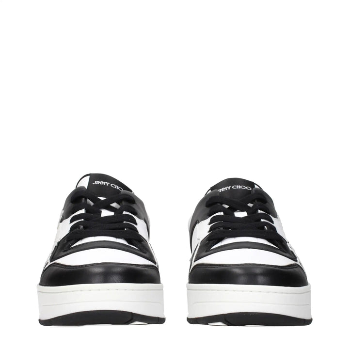 Jimmy Choo Black Leather Sneakers
