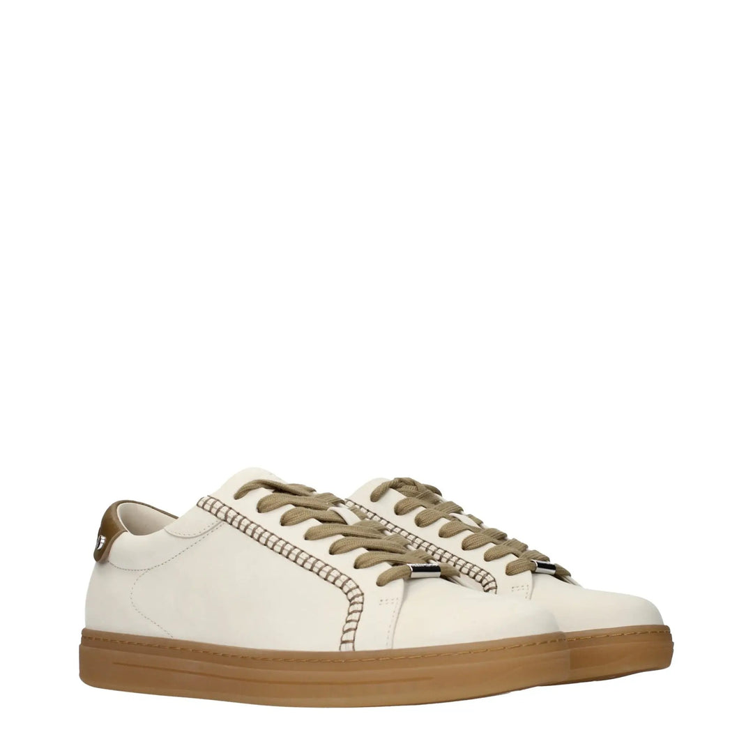 Jimmy Choo Beige Suede Sneakers