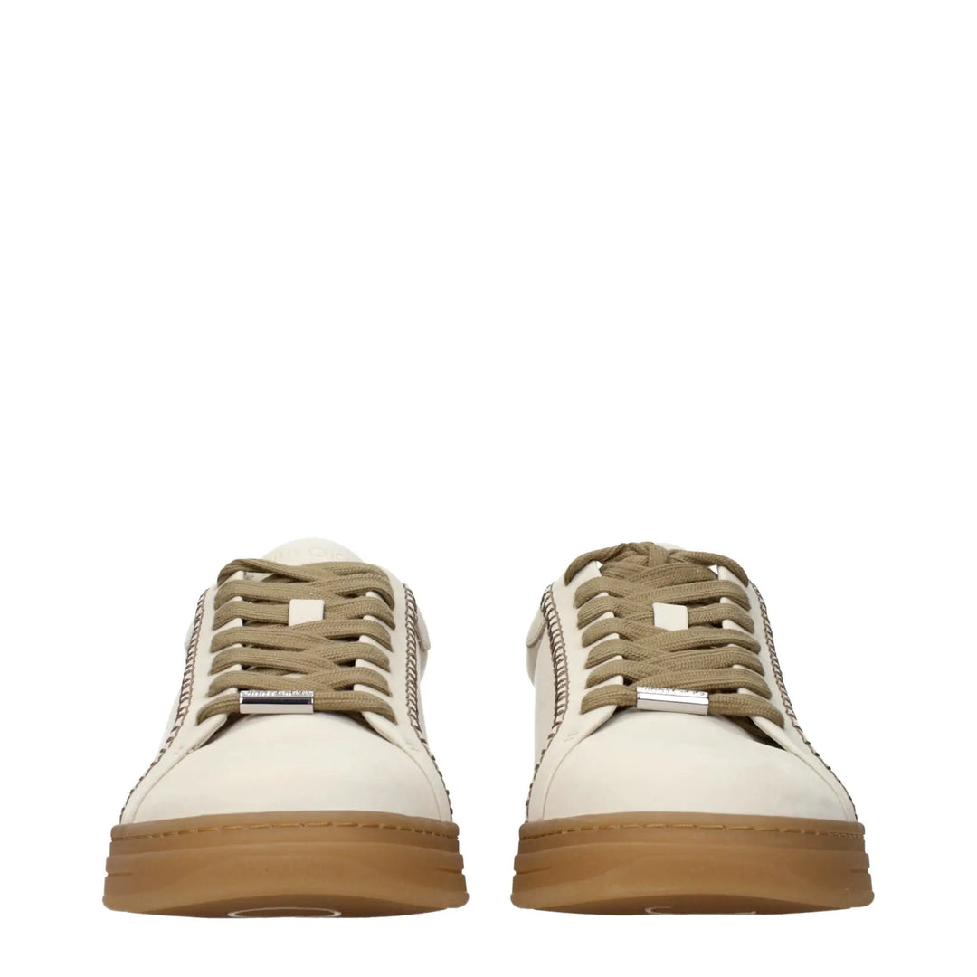 Jimmy Choo Beige Suede Sneakers