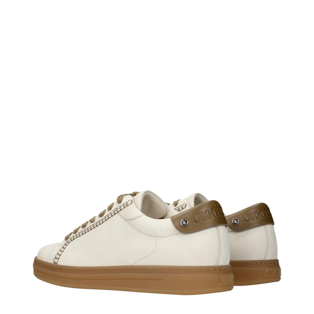 Jimmy Choo Beige Suede Sneakers