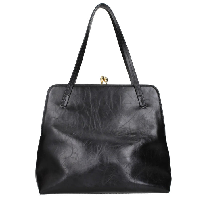 Jil Sander Black Leather Shoulder Bag
