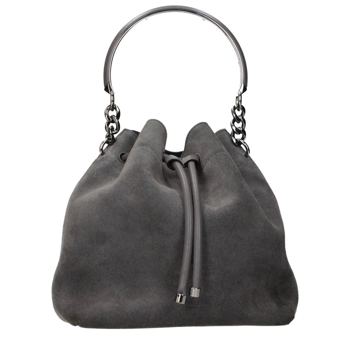 Jimmy Choo Gray Leather Handbag