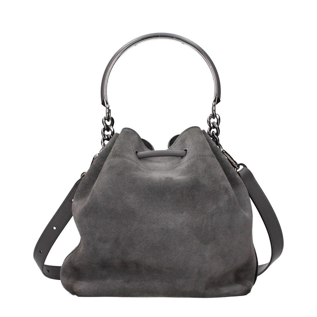 Jimmy Choo Gray Leather Handbag