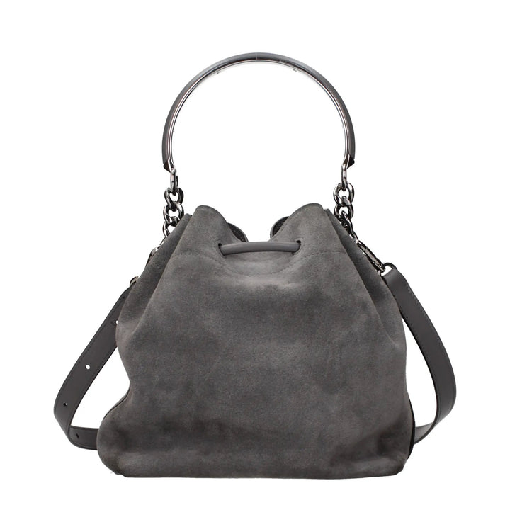 Jimmy Choo Gray Leather Handbag