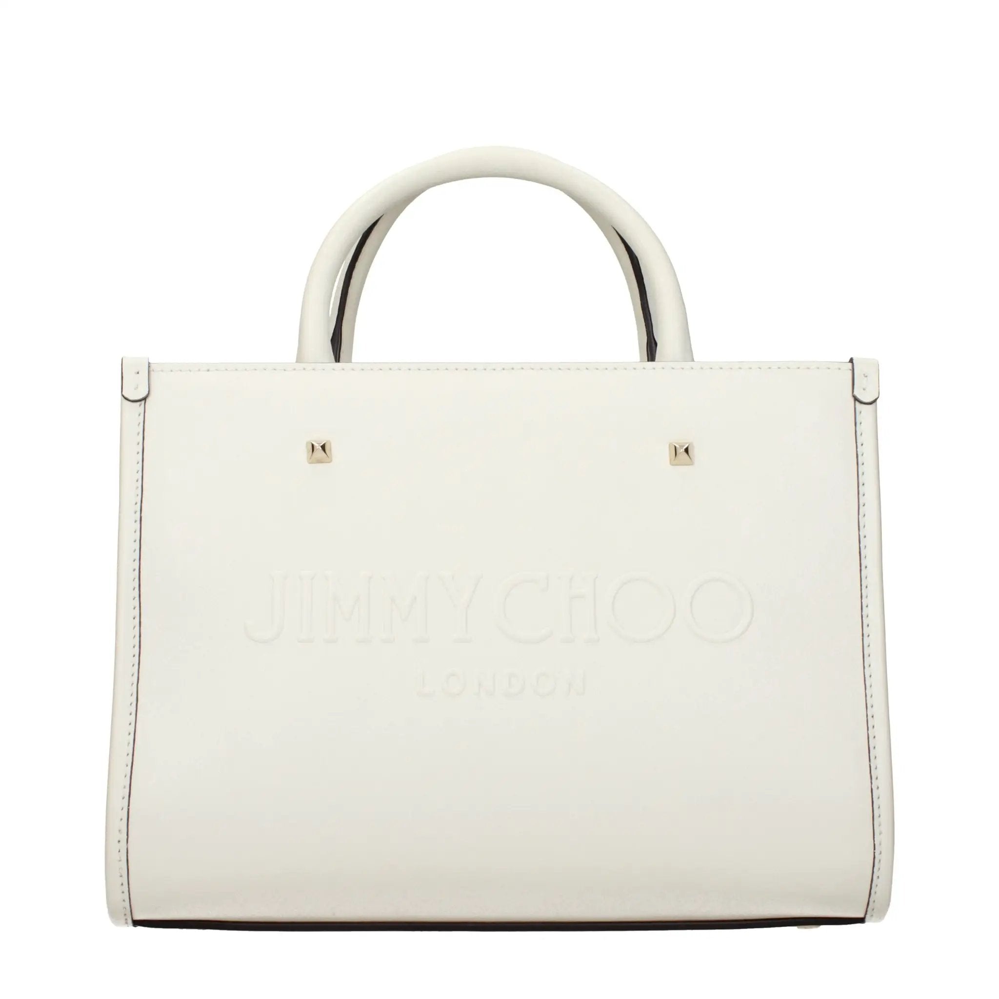 JIMMY CHOO ホワイトレザー トートバッグ Jimmy Choo White Leather Handbag – Ask Me Wear