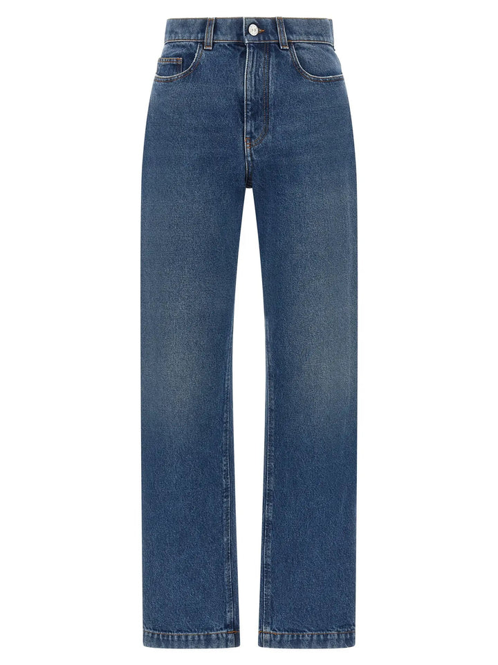 Marni Sample Sale | Marni Blue Cotton Straight-Leg Jeans - | Designer outlet