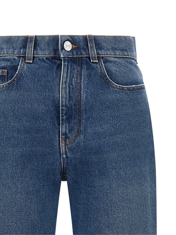 Marni Sample Sale | Marni Blue Cotton Straight-Leg Jeans - | Designer outlet