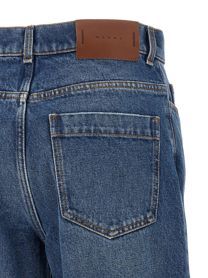 Marni Sample Sale | Marni Blue Cotton Straight-Leg Jeans - | Designer outlet