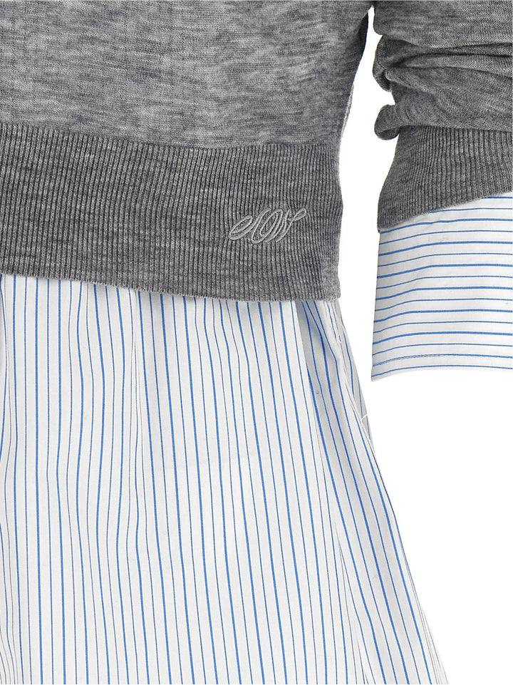 Alexander Wang Sample Sale | Alexander Wang Gray Wool Blouse - | Designer outlet
