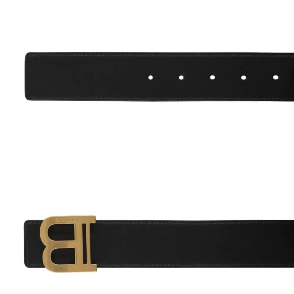 Balmain Sample Sale | Balmain Black Leather Regular Belt - | Designer outlet