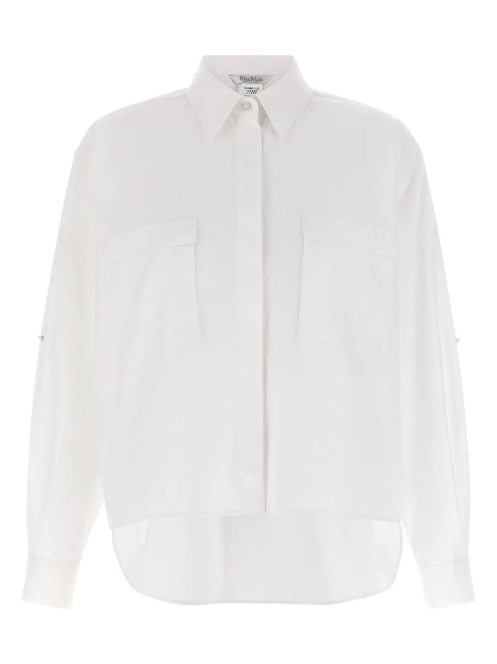 Max Mara Sample Sale | Max Mara White Cotton Blouse - | Designer outlet