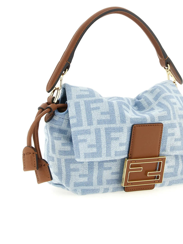 Fendi Sample Sale | Fendi Blue Cotton Handbag - | Designer outlet