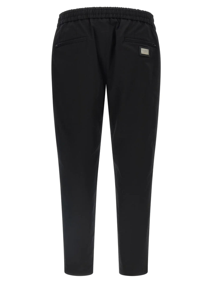 Dolce &amp; Gabbana Sample Sale | Dolce &amp; Gabbana Black Cotton Casual Pants - | Designer outlet
