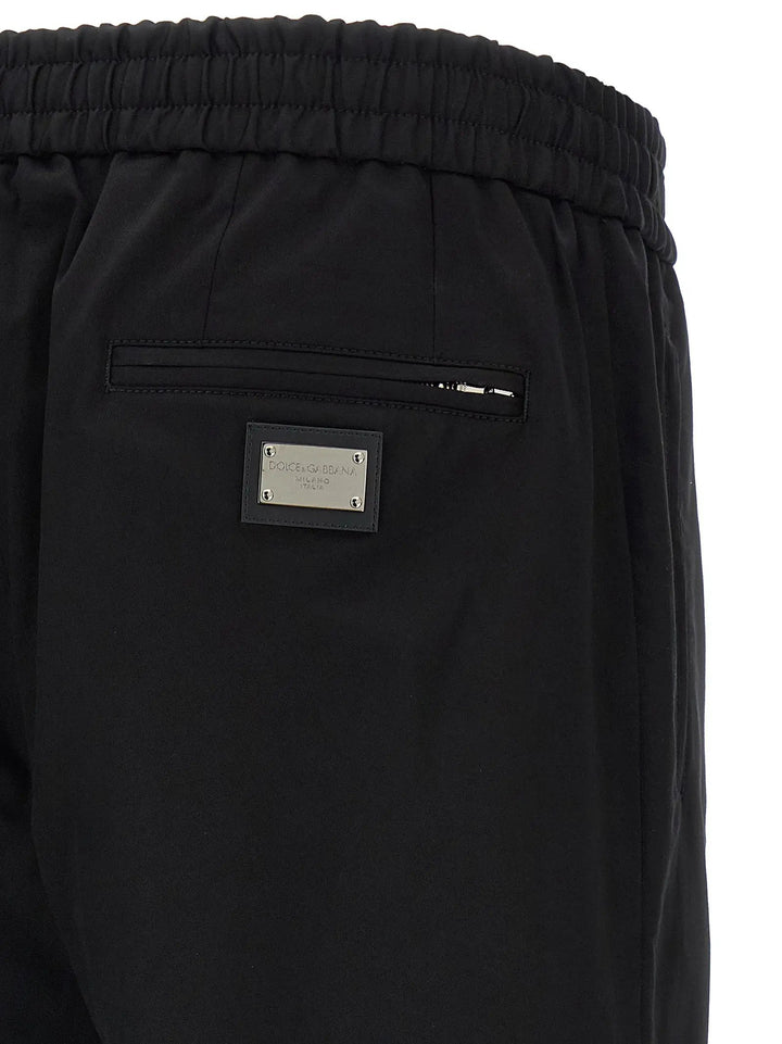 Dolce &amp; Gabbana Sample Sale | Dolce &amp; Gabbana Black Cotton Casual Pants - | Designer outlet