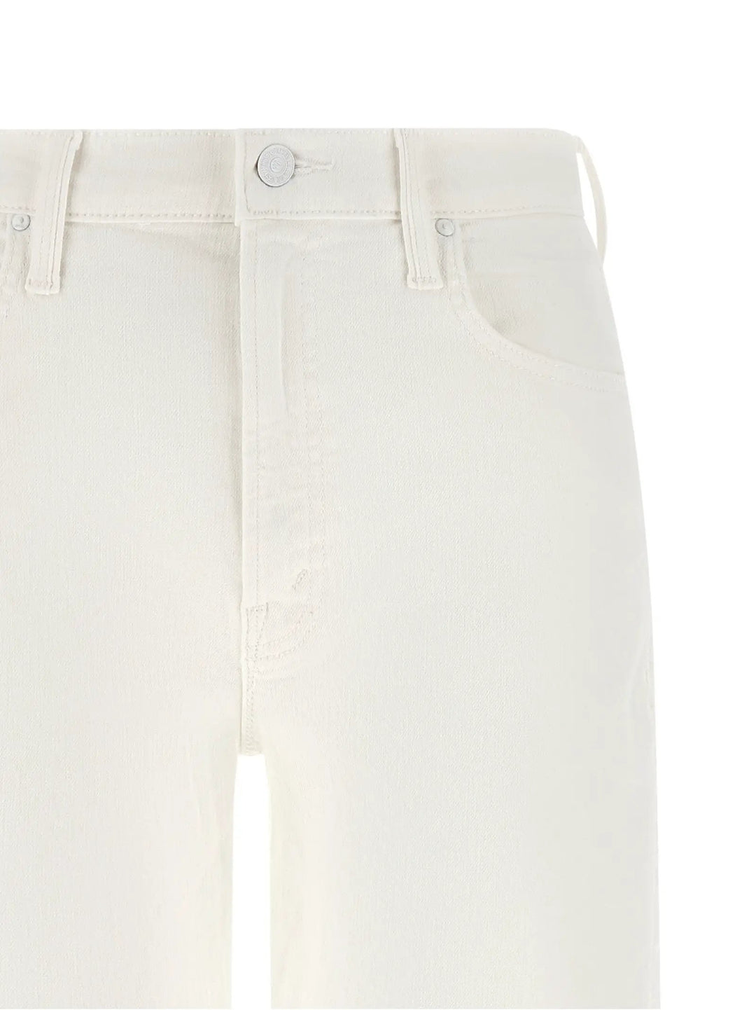 Mother Denim Sample Sale | Mother Denim White Cotton Straight-Leg Jeans - | Designer outlet