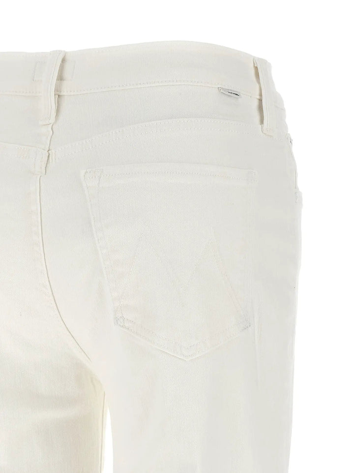 Mother Denim Sample Sale | Mother Denim White Cotton Straight-Leg Jeans - | Designer outlet