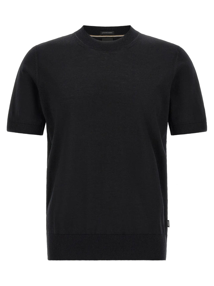 Hugo Boss Sample Sale | Hugo Boss Black Virgin Wool T-Shirt - | Designer outlet