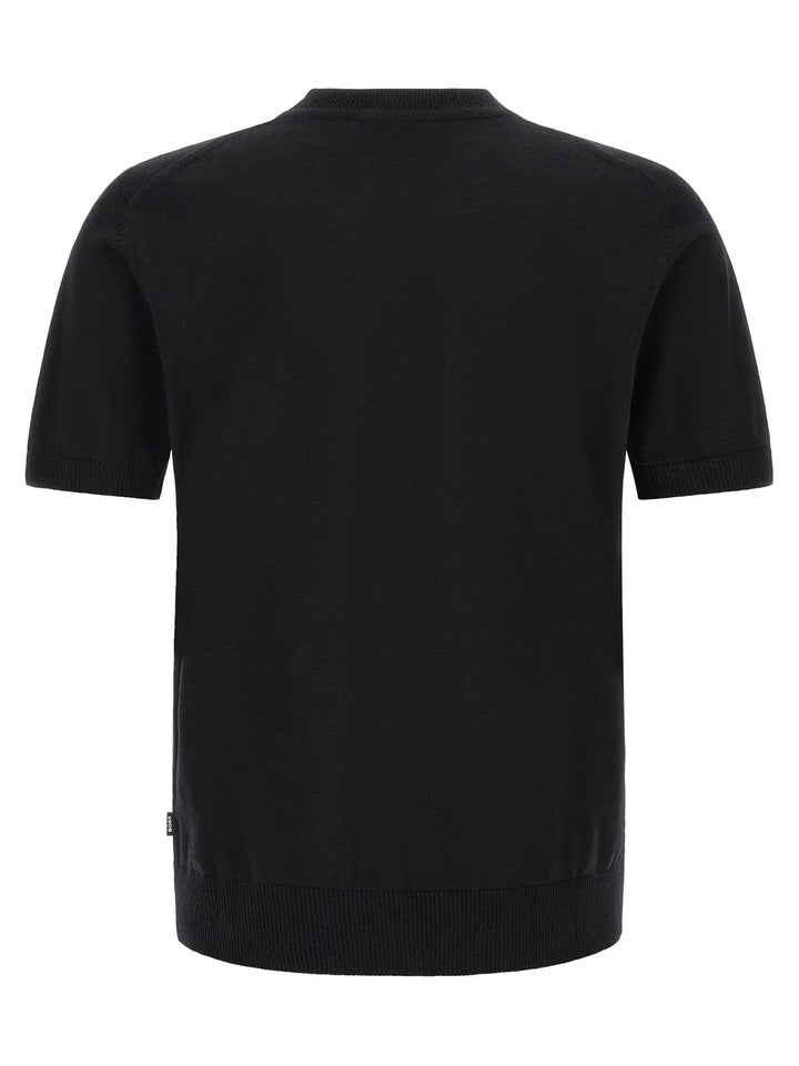 Hugo Boss Sample Sale | Hugo Boss Black Virgin Wool T-Shirt - | Designer outlet