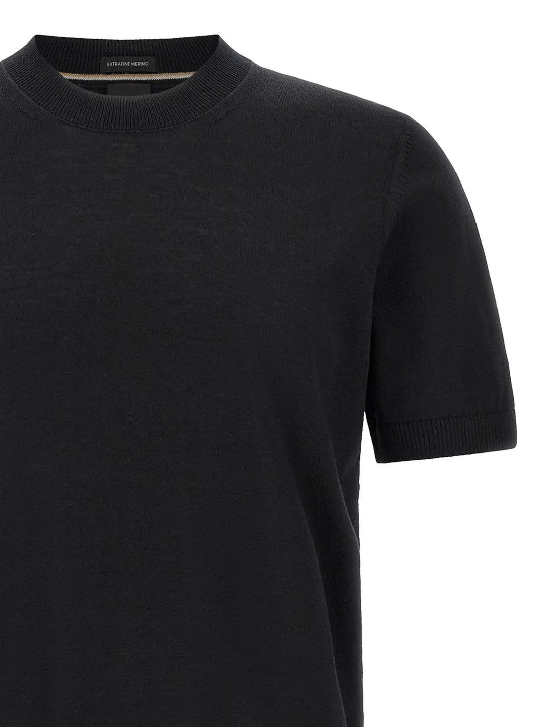 Hugo Boss Sample Sale | Hugo Boss Black Virgin Wool T-Shirt - | Designer outlet