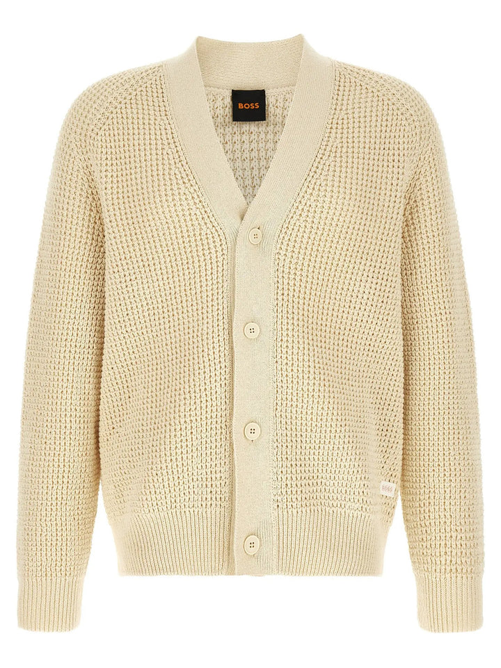 Hugo Boss Sample Sale | Hugo Boss Beige Cotton Cardigan - | Designer outlet