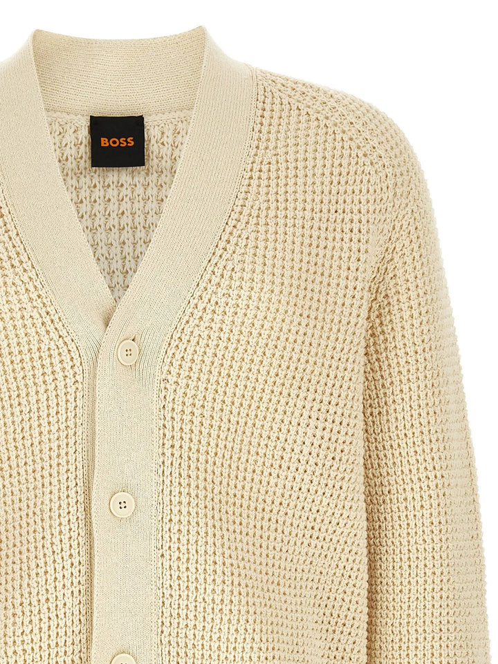 Hugo Boss Sample Sale | Hugo Boss Beige Cotton Cardigan - | Designer outlet