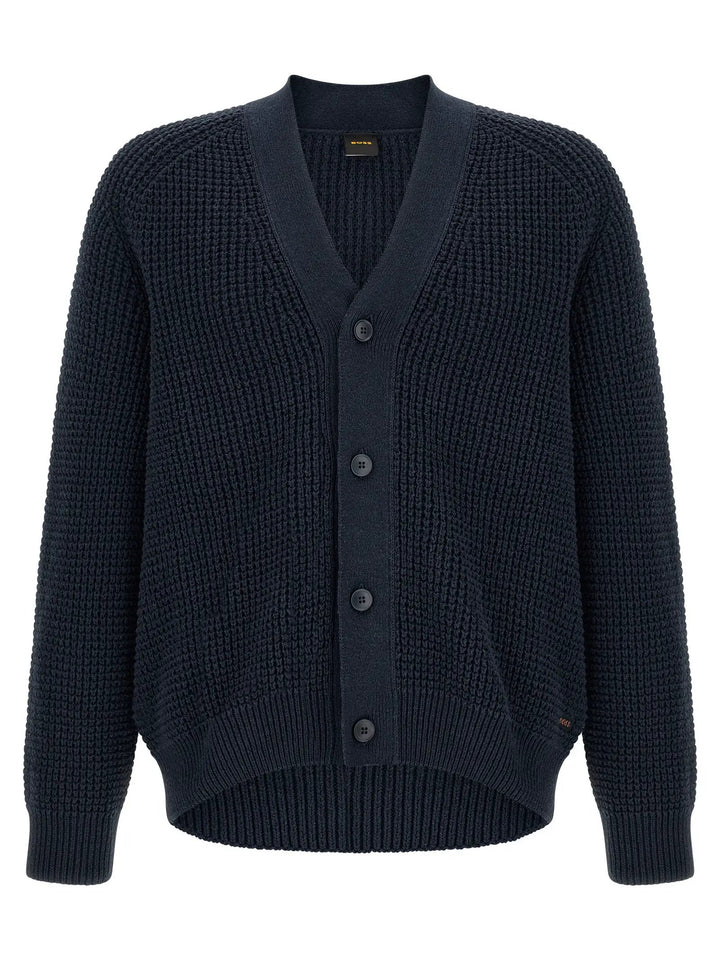 Hugo Boss Sample Sale | Hugo Boss Blue Cotton Cardigan - | Designer outlet