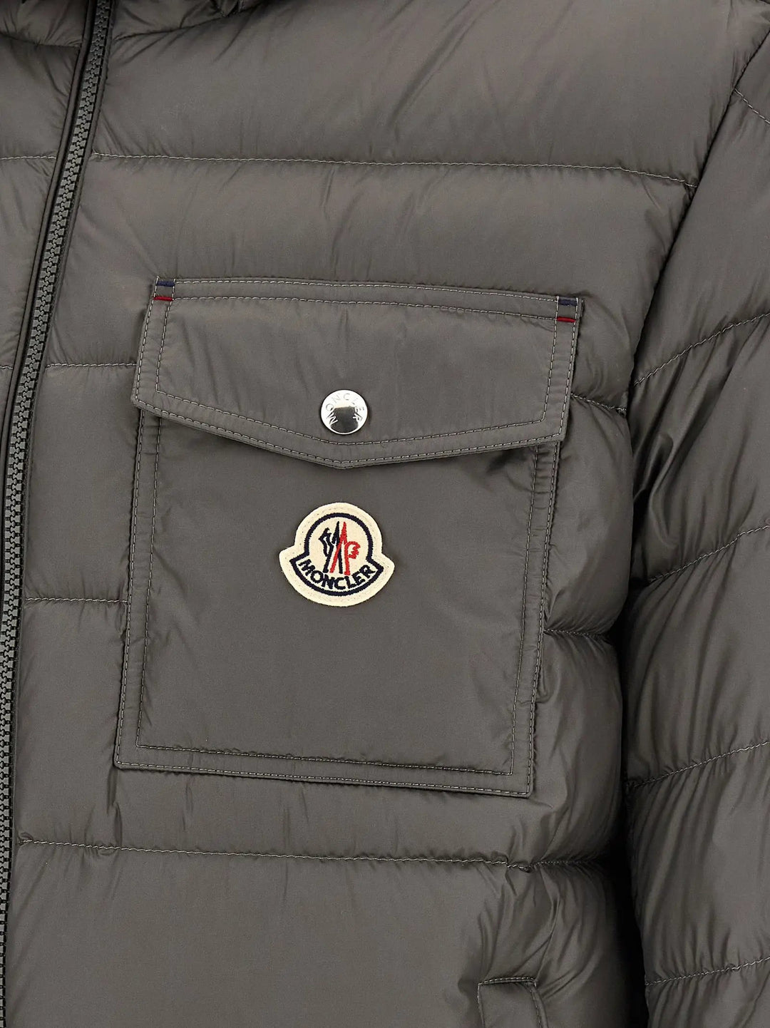Moncler Sample Sale | Moncler Gray Polyamide Full-Length Jacket - | Designer outlet