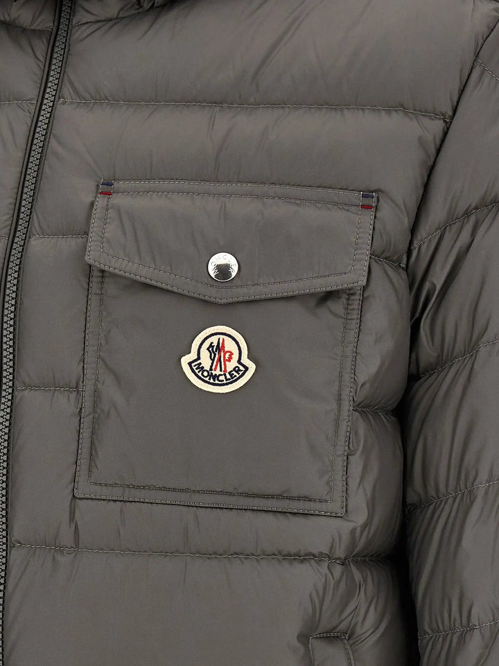 Moncler Sample Sale | Moncler Gray Polyamide Full-Length Jacket - | Designer outlet