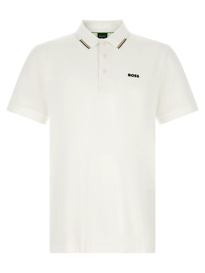 Hugo Boss Sample Sale | Hugo Boss White Cotton Polo Shirt - | Designer outlet