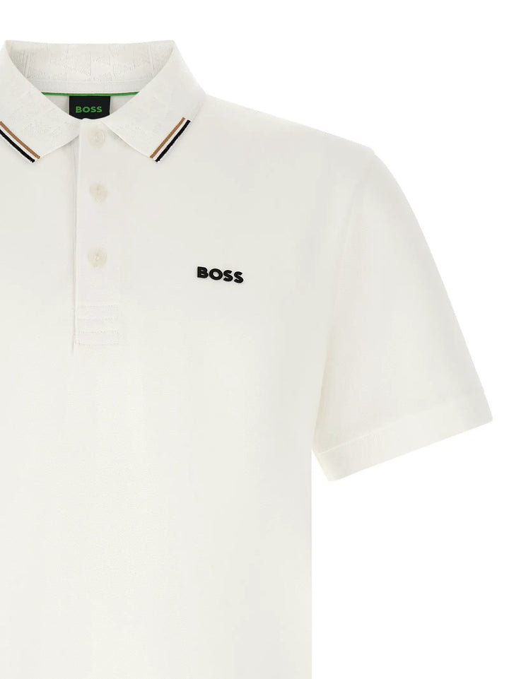 Hugo Boss Sample Sale | Hugo Boss White Cotton Polo Shirt - | Designer outlet