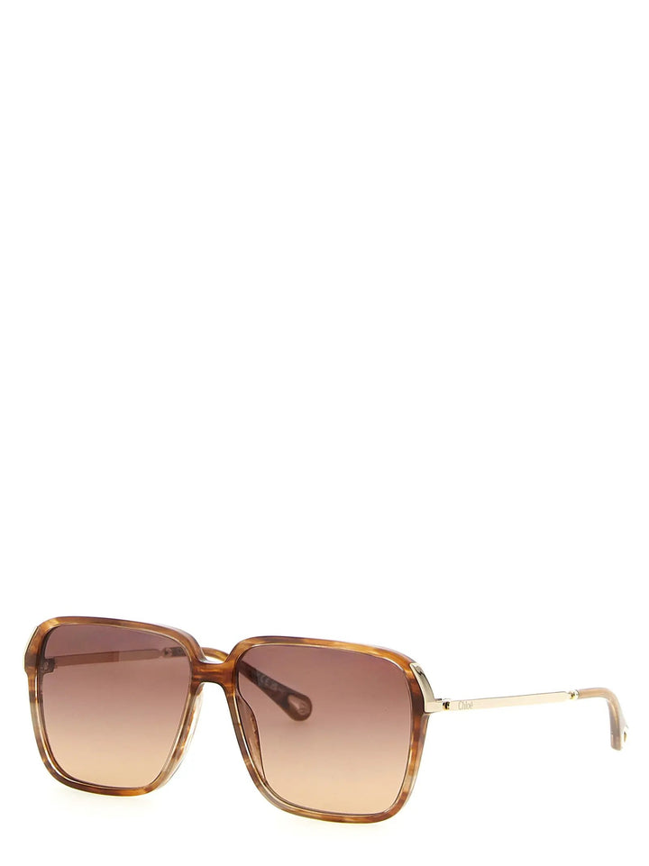 Chloé Sample Sale | Chloé Brown Acetate Sunglasses - | Designer outlet